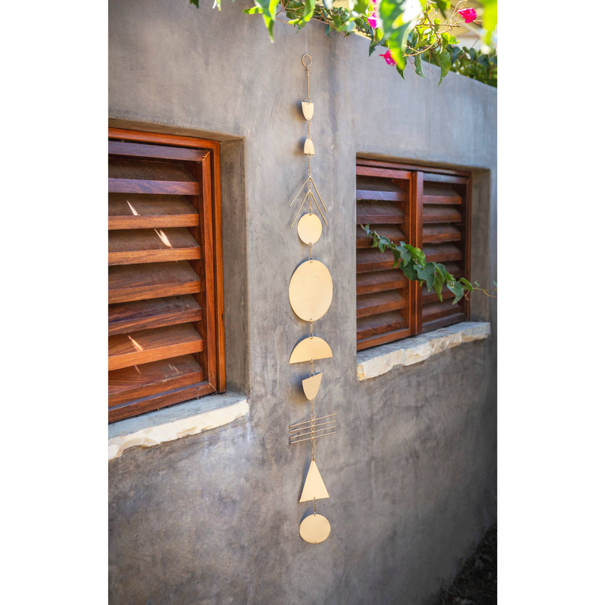 48" Gold Metal Eclectic Wind Chime, 2ct.